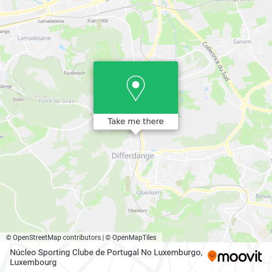 Núcleo Sporting Clube de Portugal No Luxemburgo map