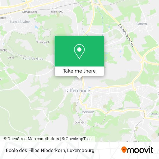 Ecole des Filles Niederkorn map