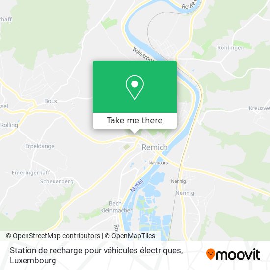 Station de recharge pour véhicules électriques map