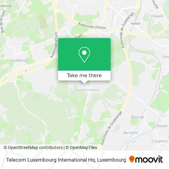 Telecom Luxembourg International Hq map