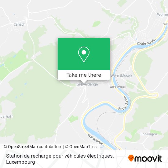 Station de recharge pour véhicules électriques map