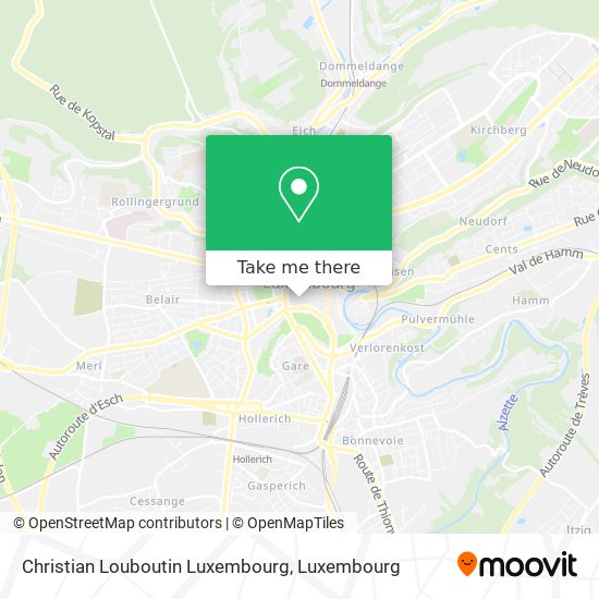 Christian Louboutin Luxembourg map