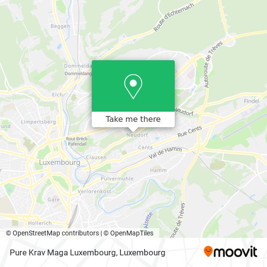 Pure Krav Maga Luxembourg map