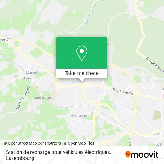 Station de recharge pour véhicules électriques map