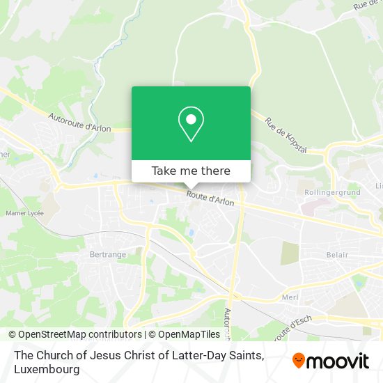The Church of Jesus Christ of Latter-Day Saints Karte