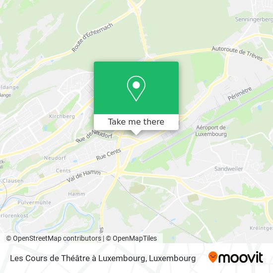 Les Cours de Théâtre à Luxembourg Karte