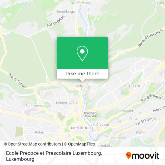Ecole Precoce et Prescolaire Luxembourg map