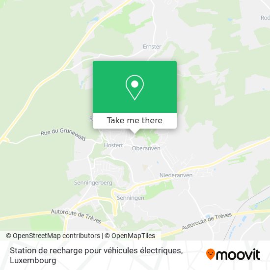 Station de recharge pour véhicules électriques Karte