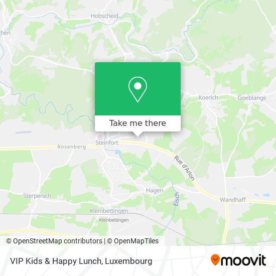 VIP Kids & Happy Lunch map