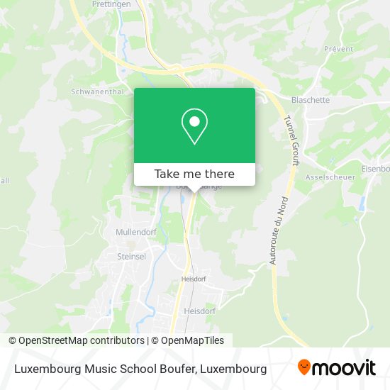Luxembourg Music School Boufer Karte