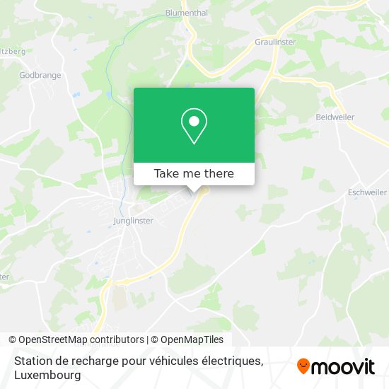 Station de recharge pour véhicules électriques map