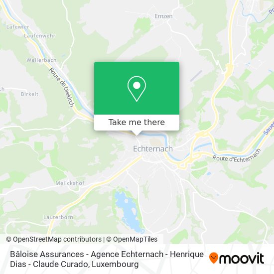 Bâloise Assurances - Agence Echternach - Henrique Dias - Claude Curado map