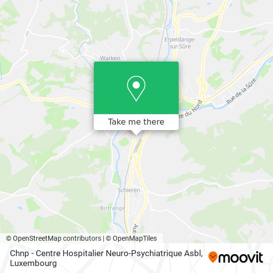 Chnp - Centre Hospitalier Neuro-Psychiatrique Asbl map