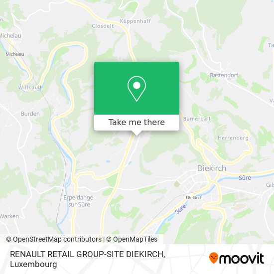 RENAULT RETAIL GROUP-SITE DIEKIRCH map