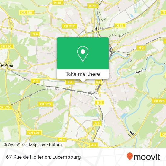 67 Rue de Hollerich map