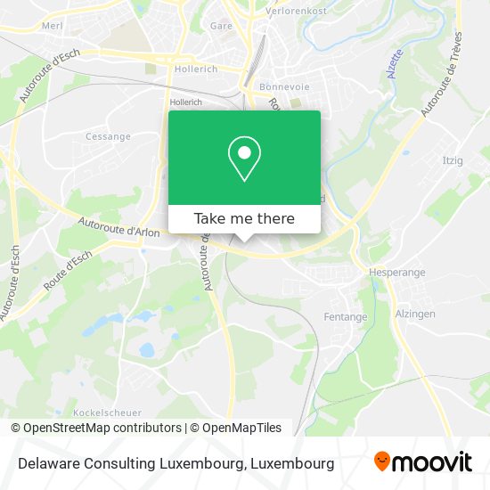 Delaware Consulting Luxembourg Karte