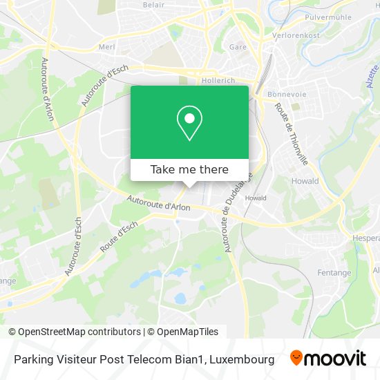 Parking Visiteur Post Telecom Bian1 Karte