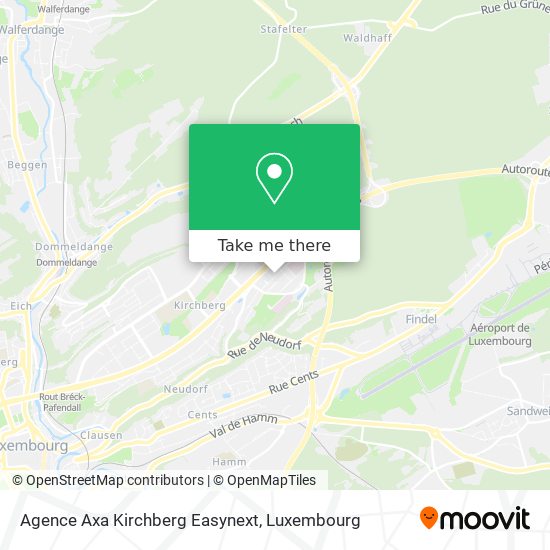 Agence Axa Kirchberg Easynext map