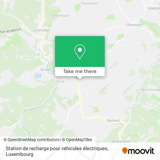 Station de recharge pour véhicules électriques map