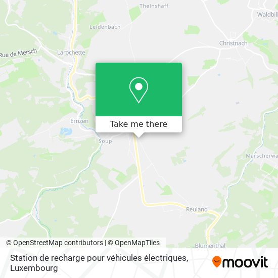 Station de recharge pour véhicules électriques Karte