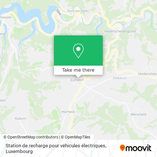 Station de recharge pour véhicules électriques map