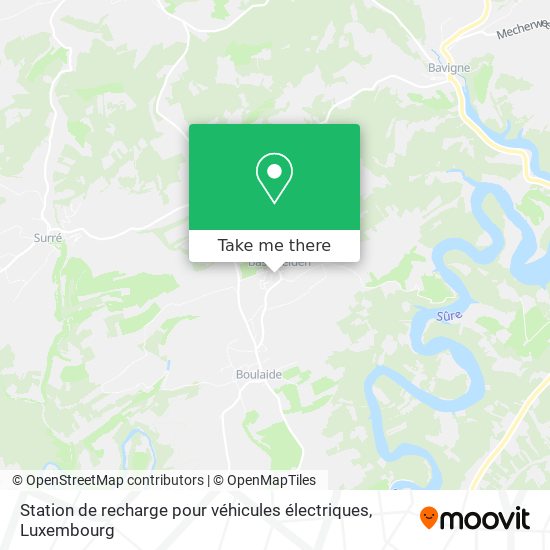 Station de recharge pour véhicules électriques Karte