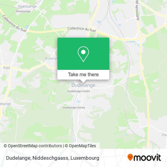 Dudelange, Niddeschgaass map