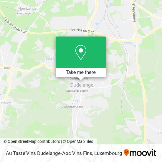 Au Taste'Vins Dudelange-Aoc Vins Fins map