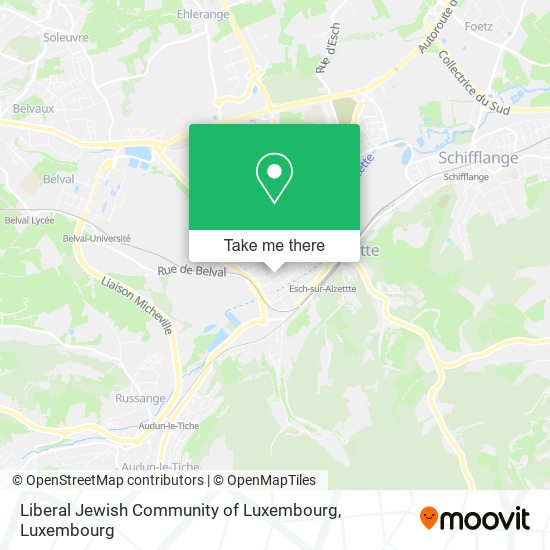 Liberal Jewish Community of Luxembourg map