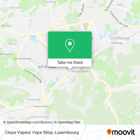 Clope Vapeur Vape Shop map