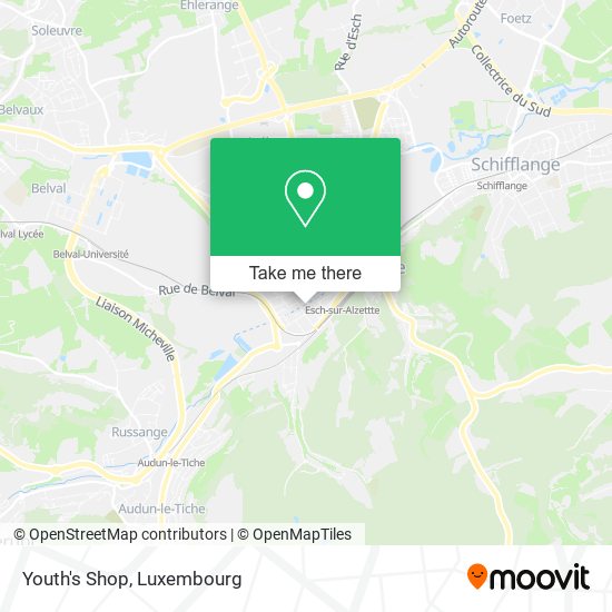 Youth's Shop map