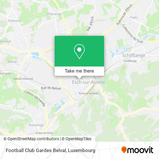 Football Club Gardes Belval map