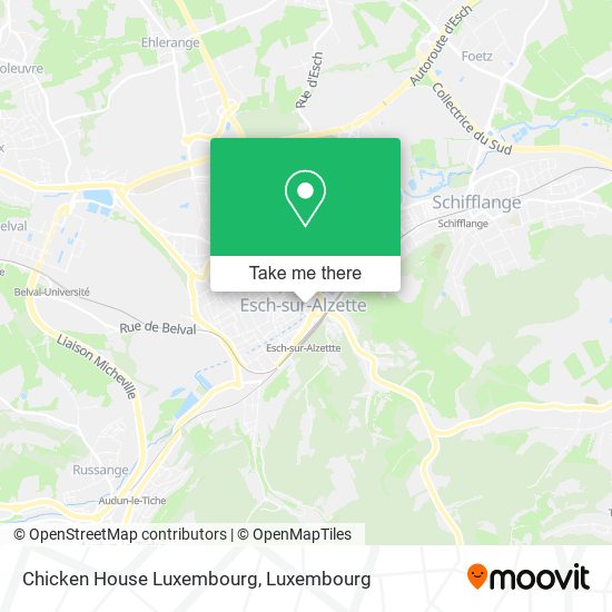 Chicken House Luxembourg map