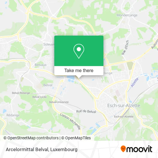 Arcelormittal Belval map