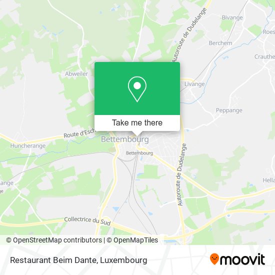 Restaurant Beim Dante map