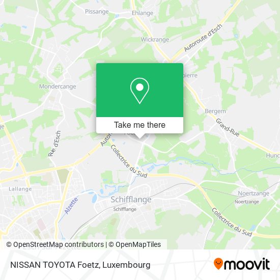 NISSAN TOYOTA Foetz map