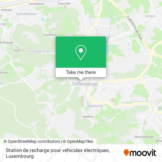 Station de recharge pour véhicules électriques map