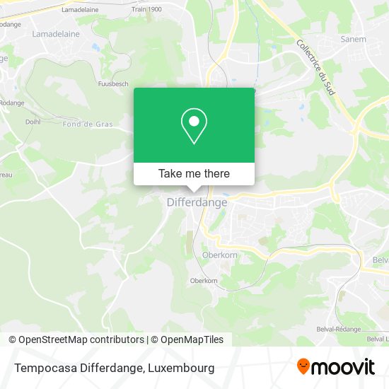 Tempocasa Differdange map
