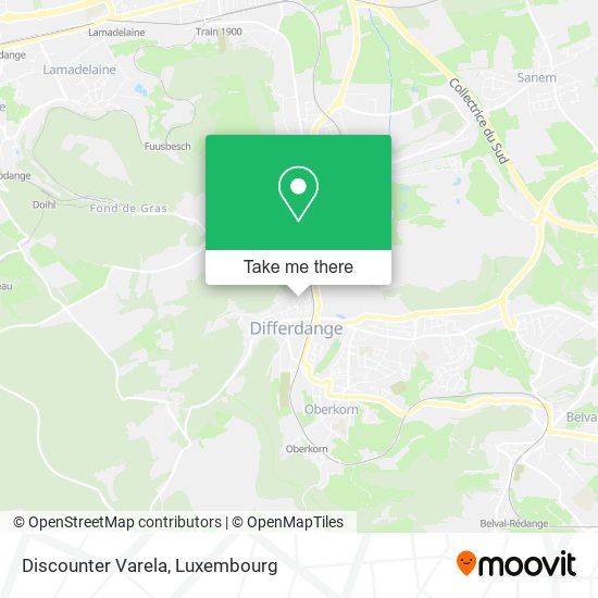 Discounter Varela map