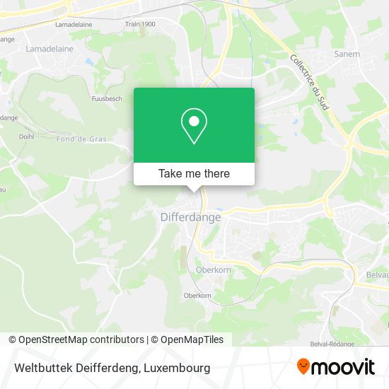 Weltbuttek Deifferdeng map