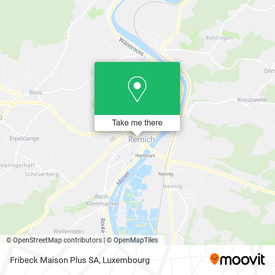 Fribeck Maison Plus SA map