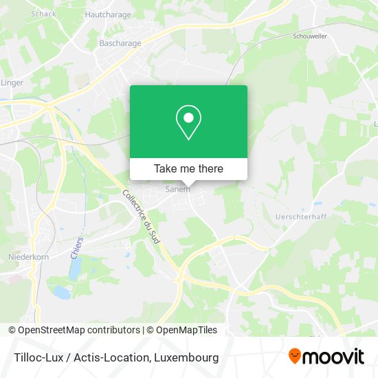 Tilloc-Lux / Actis-Location map