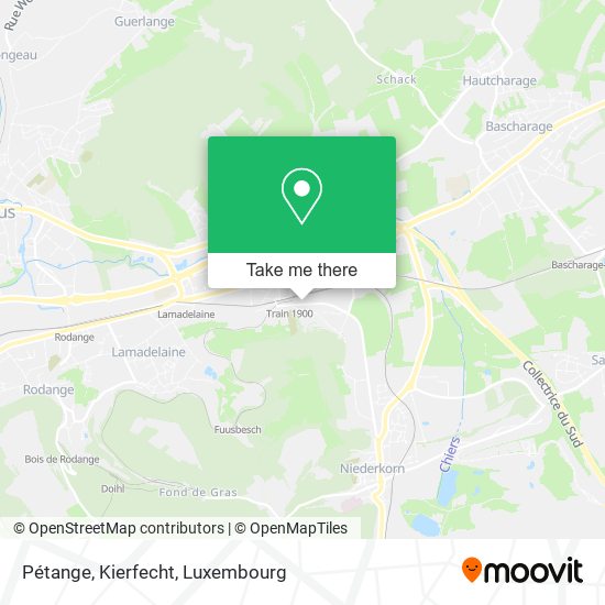 Pétange, Kierfecht map