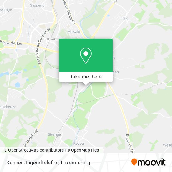 Kanner-Jugendtelefon map