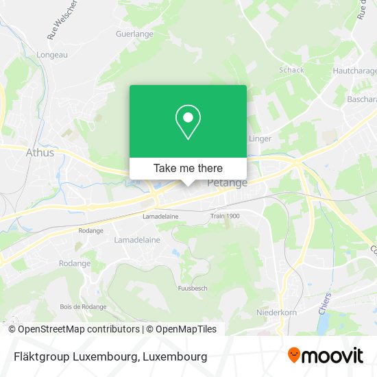 Fläktgroup Luxembourg map