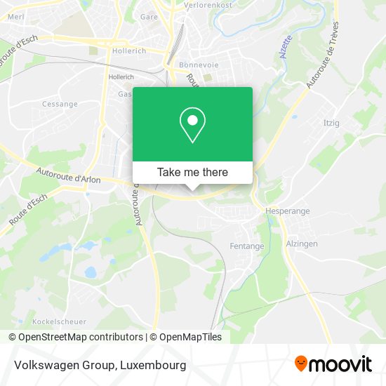 Volkswagen Group map