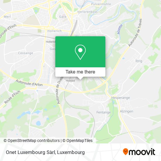 Onet Luxembourg Sàrl map