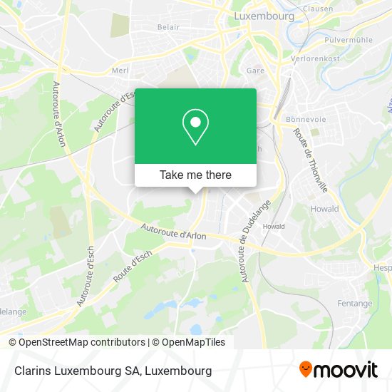 Clarins Luxembourg SA map