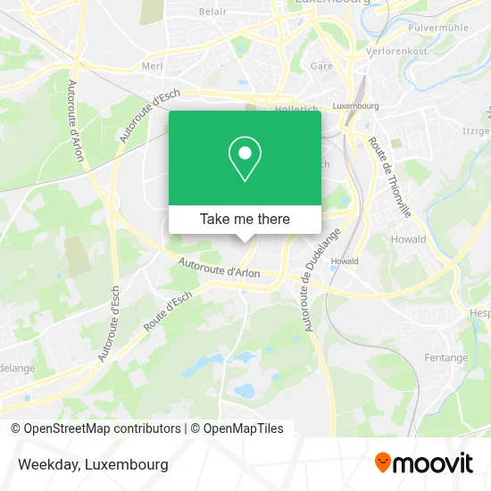 Weekday map