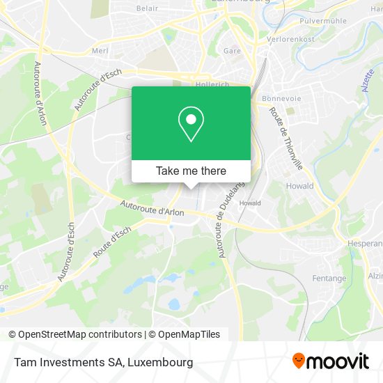 Tam Investments SA map
